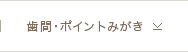 歯間・ポイントみがき