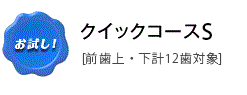 クイックコースS（前歯上・下　計12歯対象）